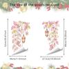 Multicolor Christmas Window Sticker Leaves Flower Vine Christmas Glass Stickers  Party Supplies