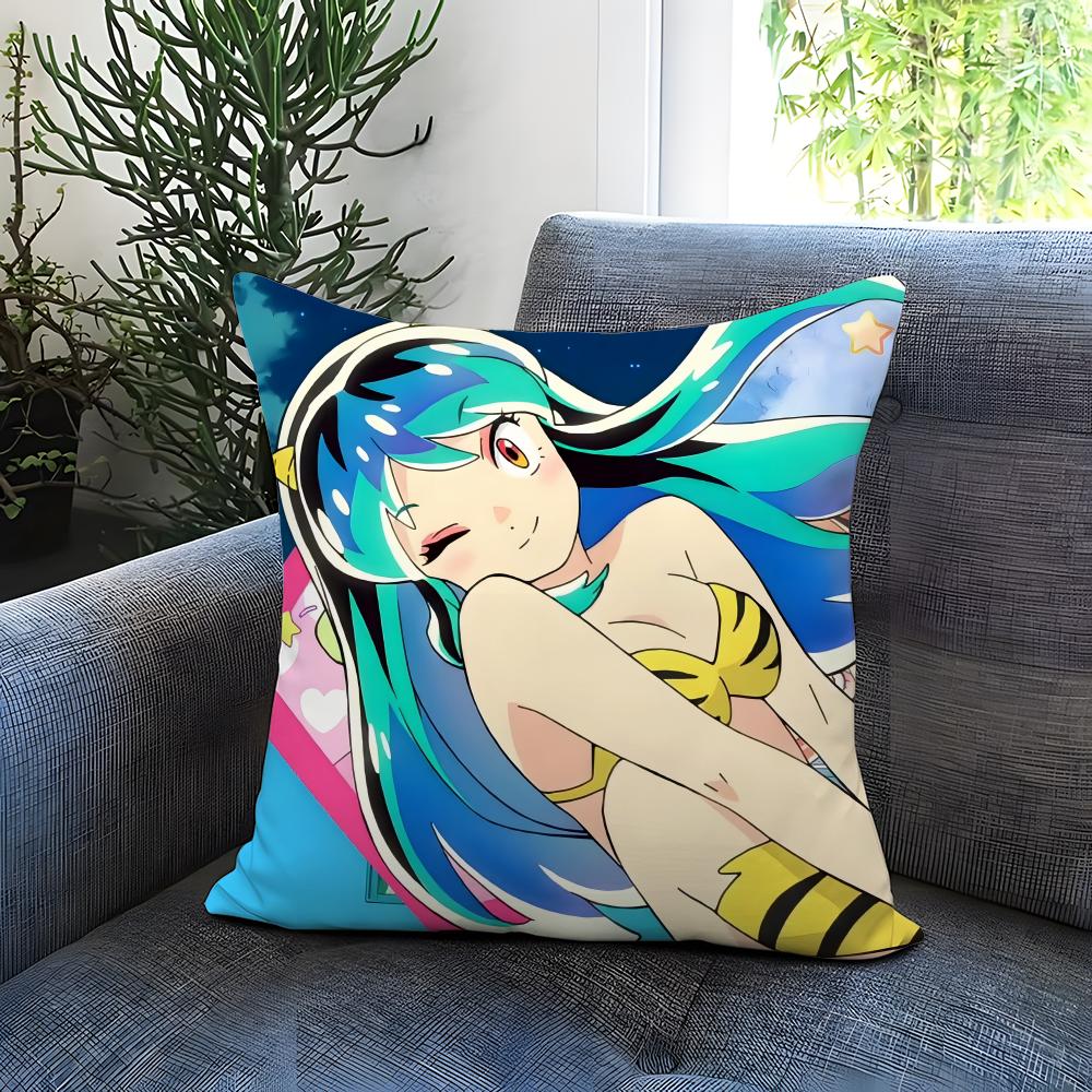 Funda de Cojín Urusei Yatsura Cómoda Reversible Ideal para Coche Sofá Dormitorio y Más