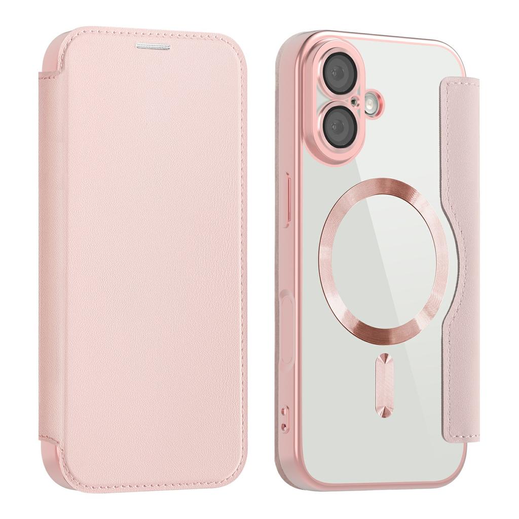 For iPhone 17 Case Compatible with MagSafe RFID Blocking Leather Phone Cover
