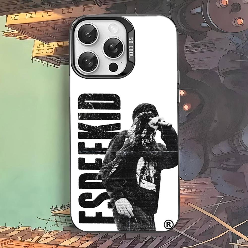 Singer E-EsDeeKid For Iphone 15 14 13 Plus 17 16 12 11 Pro Max Matte Colored Silver Luxury Phone Cover