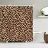 Sexy Leopard Printed Shower Curtain For Bathroom With Hooks 3D Geometric Pattern Waterproof Polyester Fabric Bathroom Curtains