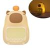 Capybara Led Night Light Silicone Rechargeable Digital Alarm Clock Dimmable Table Lamp Timing USB Charge Children Birthday Gift