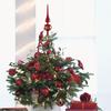 Christmas Tree Topper 23cm Red Gold Silver Tip Shaped Ornament Decorations for Home 2025 Navidad Noel Natal Gift New Year 2025