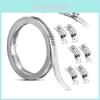 2.5 To 10m Adjustable Stainless Steel 304 Screw-down Clamp With Fasteners For Plumbing And Pipe Bundling