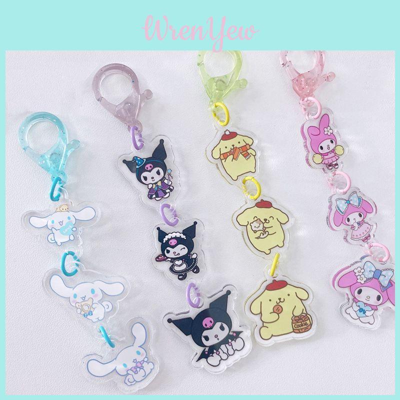 High Quality Sanrio Cartoon Character Keyring Acrylic Keychain