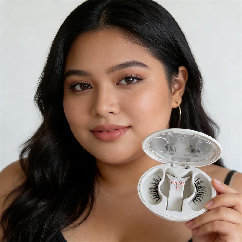 LUXURIÖSE D-Locken Weiche Magnetische Wimpern Oberes und Unteres Magnetisches Wimpern-Set Wiederverwendbar Tierversuchsfrei mit Fach Wimpernbox