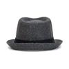 Vintage Tweed Fedora Hat for Men Warm Winter Jazz Cap British Style