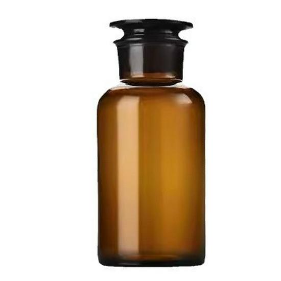 Wide-Mouth Frosted Glass Reagent Bottle, Transparent & Brown Light-Shielding Chemical Bottle