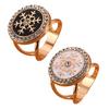 Schal-Ring-Clip für Damen Strass-Hemd-Krawatten-Clips Metall-Schneeflocke Runder Gürtel Seidenschal-Schiebering für Schal Kleid Bekleidungszubehör