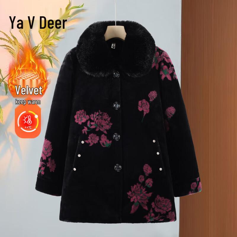 Женская зимняя хлопковая куртка Yalu с плюшевой подкладкой 4XL