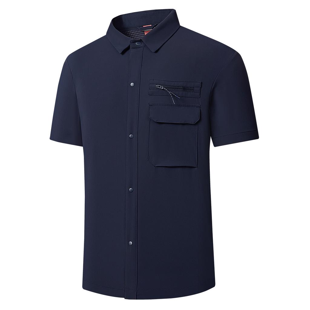 Ice silk quick-drying T-shirt multi-color men's workwear POLO shirt lapel button top casual outdoor shirt