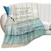 Christian Bible Psalm 23 Throw Blanket Religious Verse Gifts and Decor for Girls Women Men Kids Adults Soft Warm Cozy Fleece