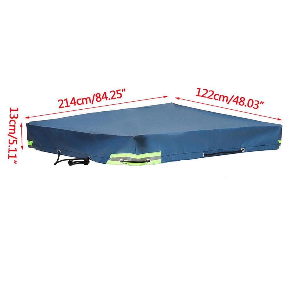 420D Oxford Tarpaulin Trailer Cloth Waterproof Dustproof Truck Canopy UV Protection Cover For Outdoors Travel 214x122x13cm