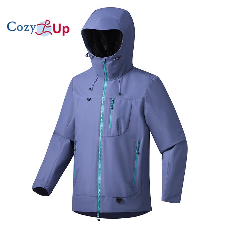 Men's and Women's Outdoor Casual Hiking Jacket Windproof Waterproof Hooded Jacket Thin Coat