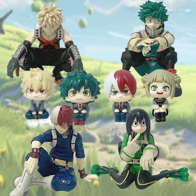 My Hero Academia Midoriya Izuku Bakugou Katsuki Ochaco Uraraka Figura Anime Collezionabile Modello in Scatola