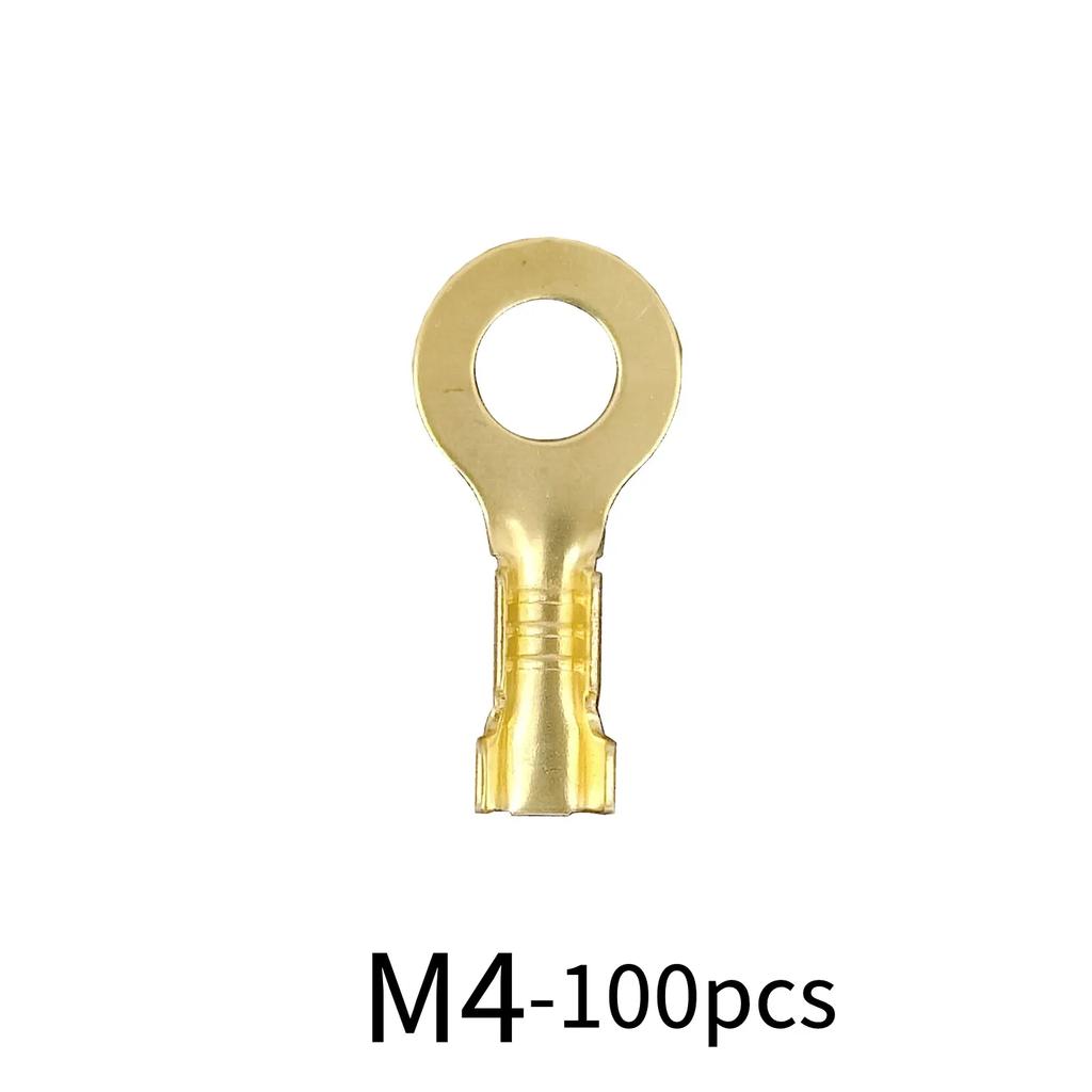 M3/M4/M5/M6/M8/M10 Ring-Terminal Wire Quick Connector Terminal Brass Crimp Terminal Assorted Kit