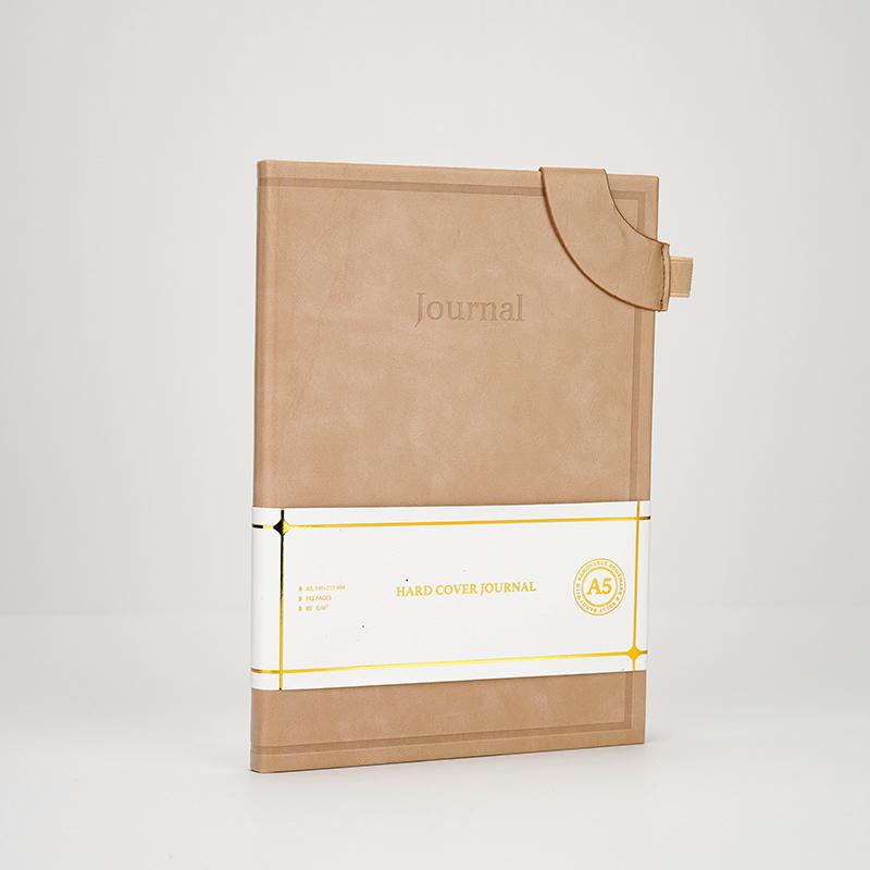 AP PU Bookmark With Pen Loop Business Notebook A5 Business Notebook Daily Business Planner Leather Notebook (as the picture,148x210mm/Customize&148x210mm)