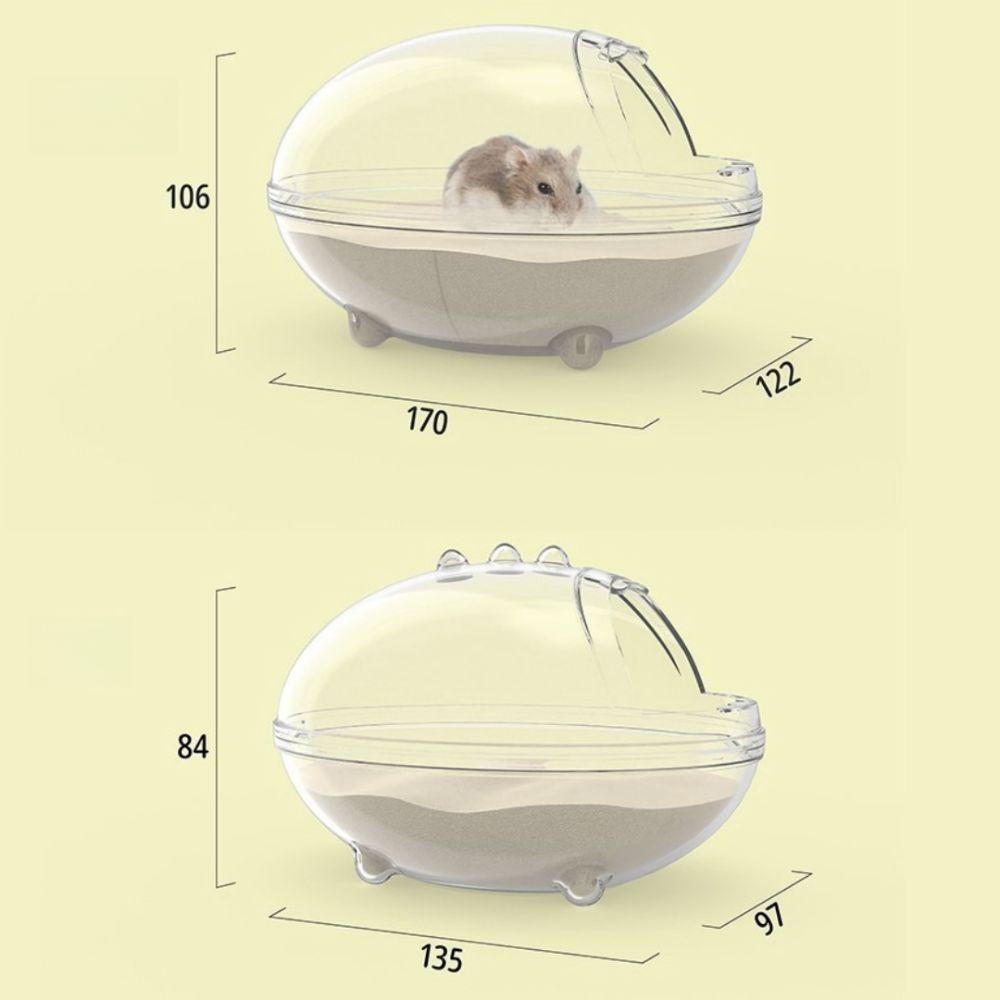 Plastic Hamster Bathtub Dinosaur Style Small Pet Cleaning Tool Hamsters Bathroom for Small Animals