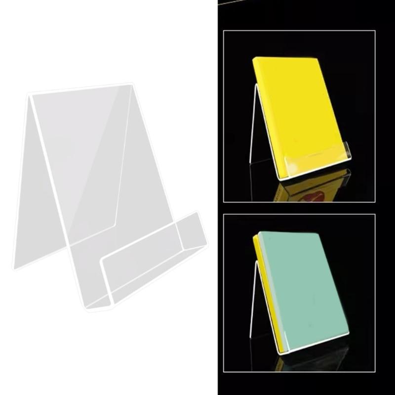 Clear Book Holders Magazine Stand Acrylic Books Stand Cookbooks Stand Recipe Holders for Magazine Brochures Menu Card