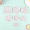 3D Mini Prästkrage Blomma Silikonform Diy Fondant Tårta Dekoreringsverktyg Bröllop Födelsedag Fest Choklad Godis Bakverk Bakform