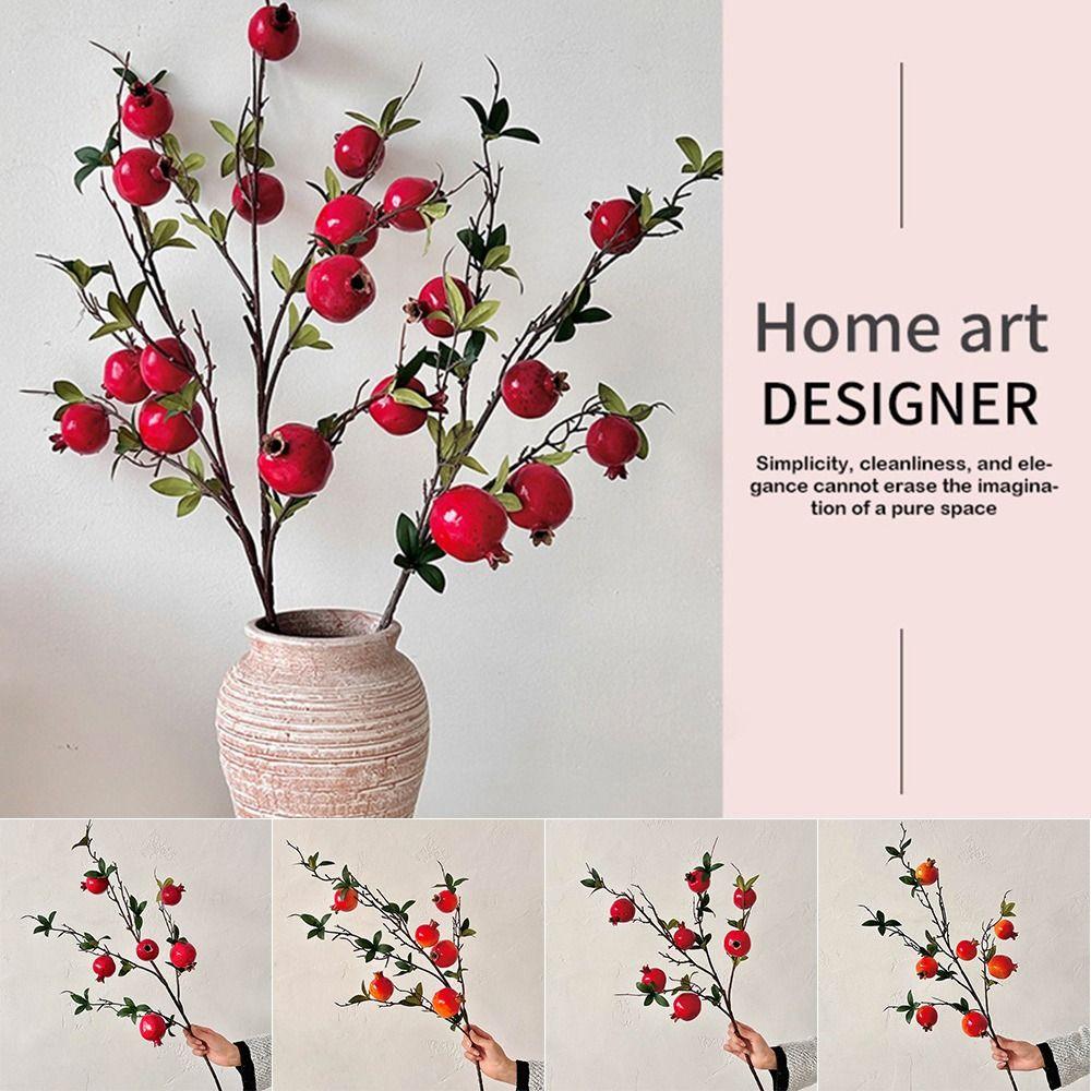 Simulation Artificial Fruits Flowers 7 Heads Artificial Plants  Garden Decoration