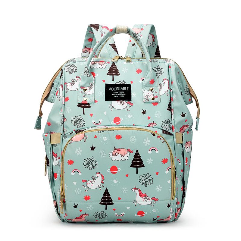 2025 Fashionable Mummy Bag: Double Shoulder, Large Capacity, Lightweight Backpack for Mother and Baby Outings