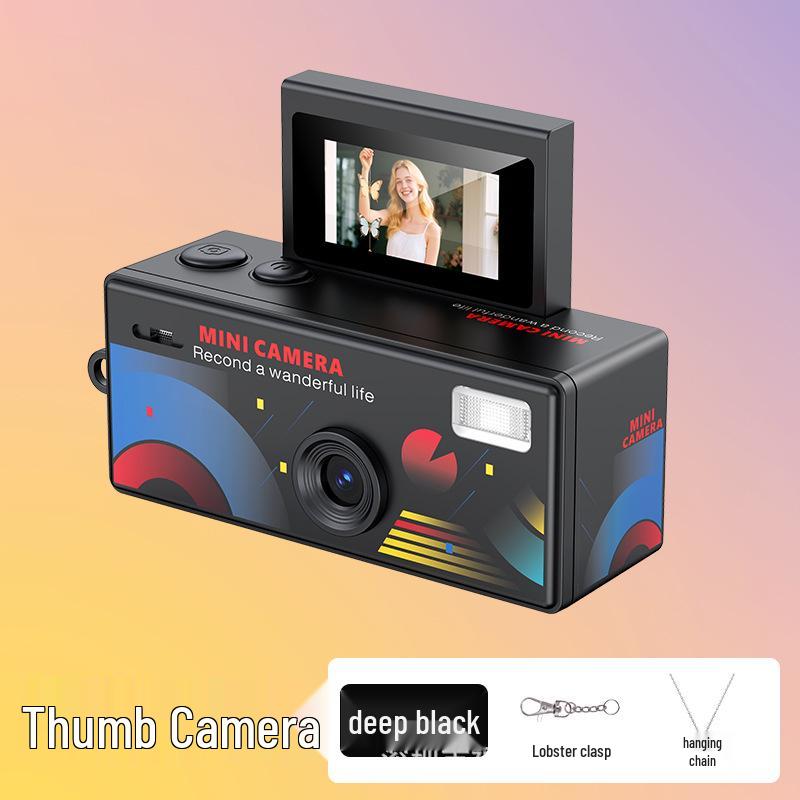 LK030 Kid's Compact Flip Camera: Portable Outdoor Thumb Cam