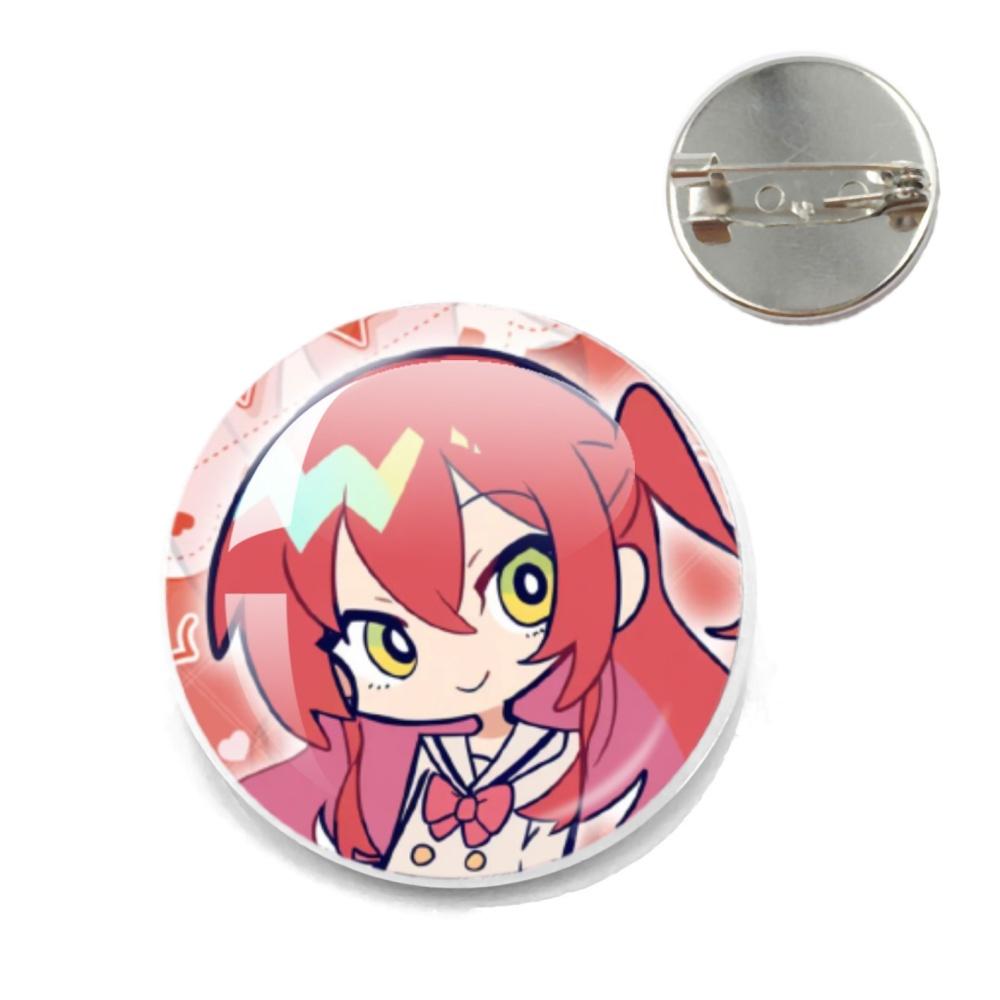 BOCCHI THE ROCK Pin Round Cartoon 20MM/25MM Metal Brooches Handmade Pins For Backpack Jewelry Accessories Gifts Creative Badge