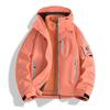 Unisex 3-in-1 Windproof Waterproof Softshell Jacket With Removable Fleece Liner Hiking Camping Travel