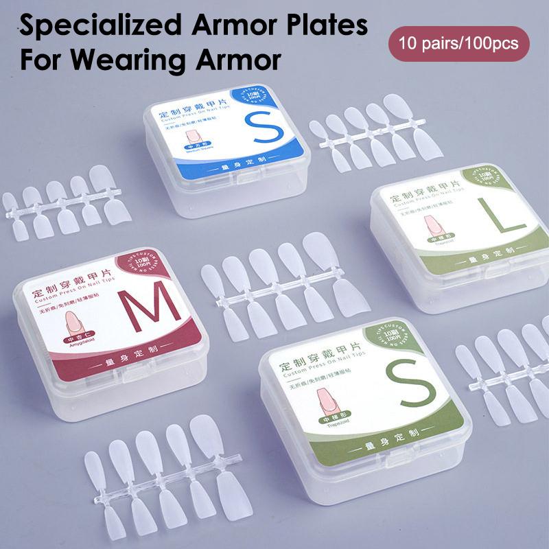 100Pcs/Box Matte Fake Nails No Polishing Press On False Nails Medium Short Design High Matt Soft Gel Nail Tips For Extension