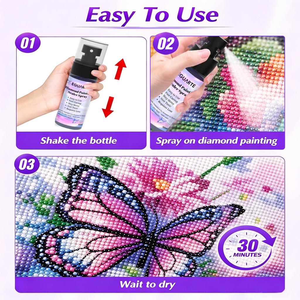 Diamond Painting Sealant Art Sealant Prevents Diamonds From Falling Off Maintains Long-lasting Shiny Luster Durable and Strong Tools