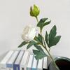 Artificial Peony Flower Head with Scorched Edge - Rich Peony Bouquet for Living Room Decoration