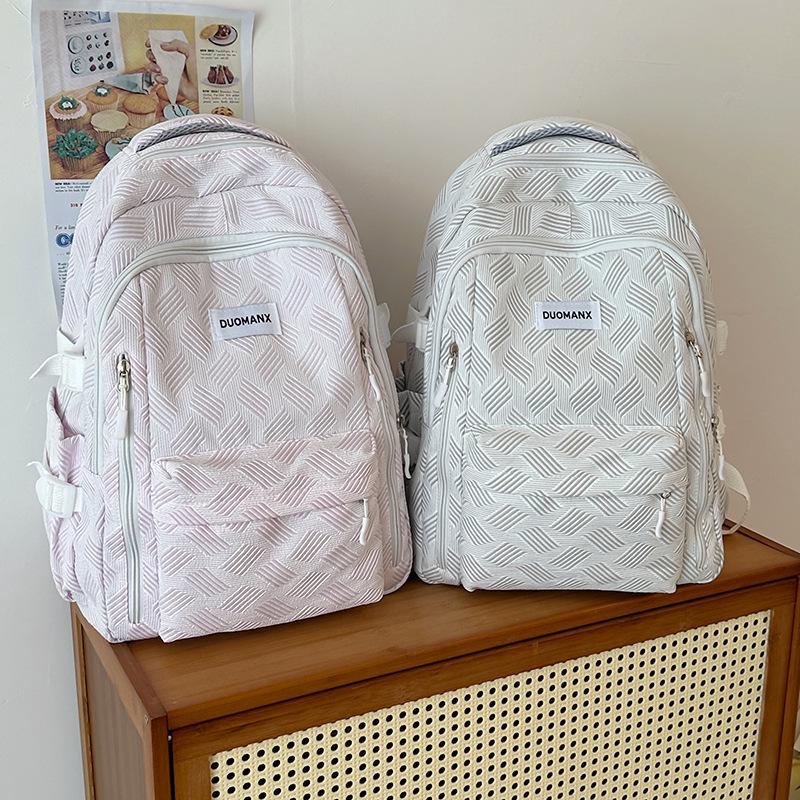 

Stylish Large-Capacity Backpack for Middle & High School Girls, 2024 New Design рожевий
