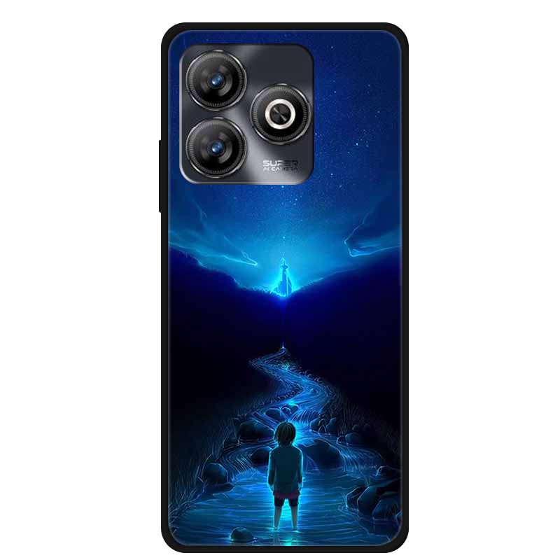 Phone Case For ZTE Blade A75 4G Back Cover Case Shockproof Black Silicone Soft Funda For ZTE Blade A75 4G Case A 75 6.6" Coque