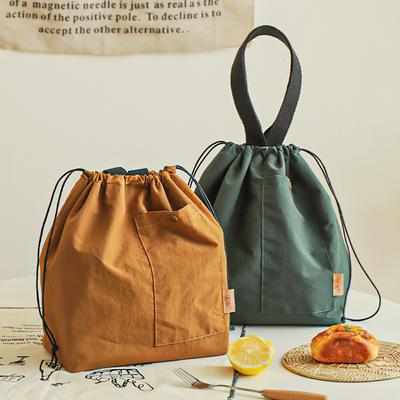 Outdoor Nylon High-Value Waterproof Handbag Portable Lunch Bag Office Worker Insulated Lunch Bag Student Bento Bag