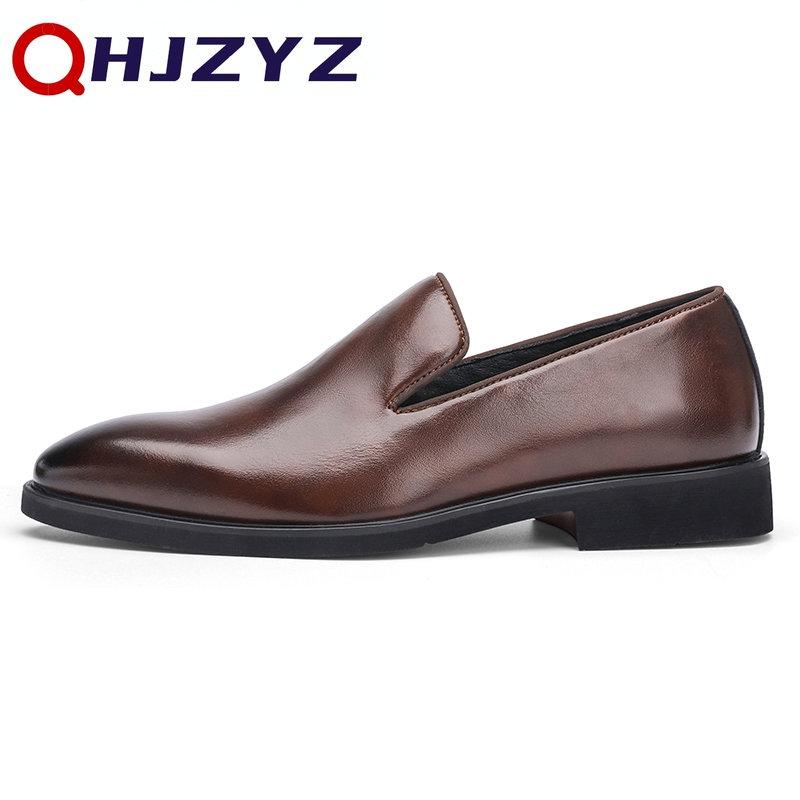 Herre Rødsåle Loafers Sko PU Ensfarvet Mote Business Casual Selskap Hverdag Allsidig Enkel Klassisk Dressko Stor Størrelse 47