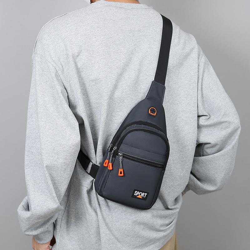 Men's Crossbody Bag Outgoing Lightweight Sports Travel Chest Bag Large Capacity Shoulder Bag