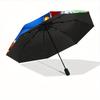 Mario Adventure Automatic Folding Umbrella - Lightweight, Retractable Design with 8-Rib Durability, Perfect for Outdoor Adventures, Fashiona