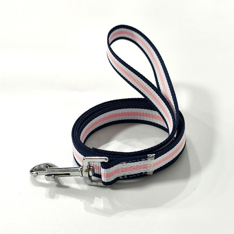 Pet polyester leash network yarn dog leash Golden Retriever Labrador medium and large dog out walking dog leash