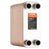 100 Plate Heat Exchanger 4*1-1/4" MNPT Ports 5"x 12" Brazed 316L St. Steel