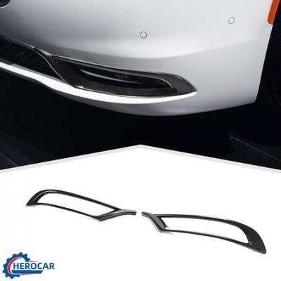 Front Fog Light Cover Lamp Decor Trim Frame For Chrysler 300/300C Carbon Fiber