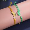 1Pair Butterfly Matching Adjustable Bracelets For Women Men Handmade Woven Friendship Bracelets Jewelry Accessories Gifts