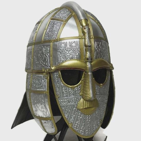 Handcrafted Sutton Hoo Style Anglo-Saxon Helmet Museum Quality Sutton Hoo Helmet Replica