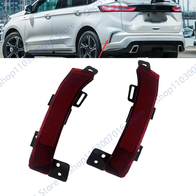 Car Rear Bumper Reflector Light Fog Lamp For Ford Edge Endura 2020 2021 Rear Reflector Brake Stop Warning Lamp Tail Light Right No light