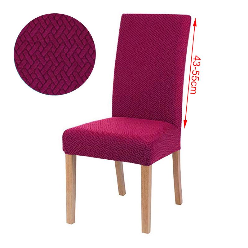 1/2/4/6 Piece Chair Cover Jacquard Dining Spandex Elastic Stretch Slipcover For Chairs Kitchen El Banquet Home Christma