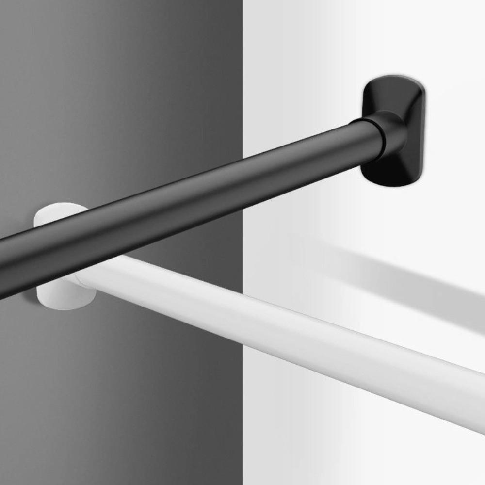 Multipurpose Adjustable Tension Curtain Rod Heavy-Duty Stainless Steel Towel Rack No-Drill Extendable Clothing Rod Window