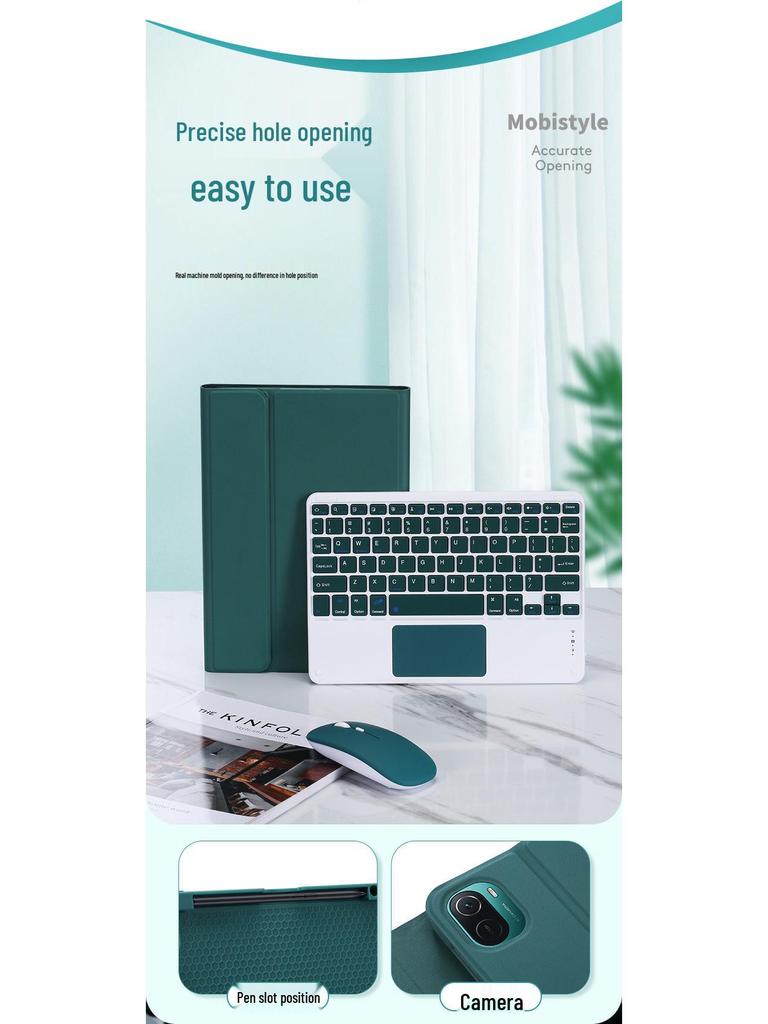 Redmi Pad Pro 12,1" Tablet-Hülle mit Bluetooth-Tastatur & Stifthalter für Xiaomi Poco