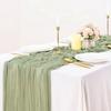 Tischläufer Faltenstoff Dekorative Tüll-Tischdecke Hochzeitsempfang Party Heimrestaurant Tischläufer