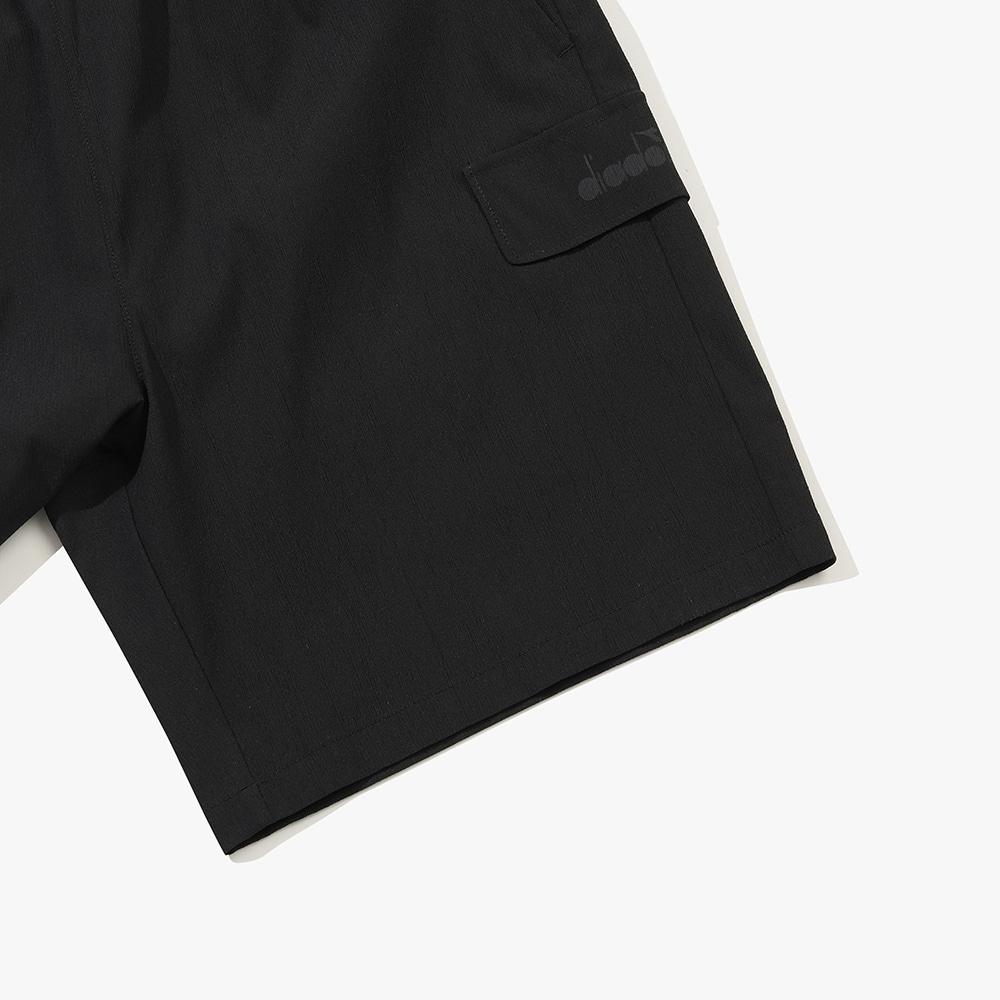 diadora Micro Pleated Shorts Black