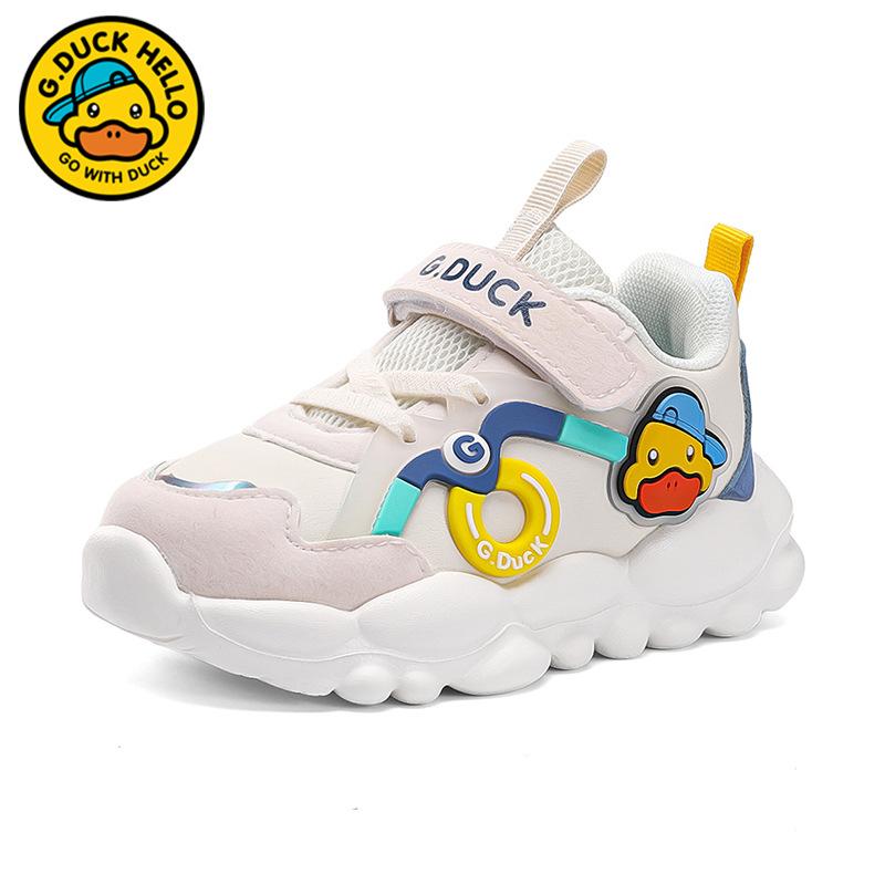 G.Duckkids little yellow duck baby shoes 2025 autumn and winter waterproof leather boys functional shoes toddler shoes